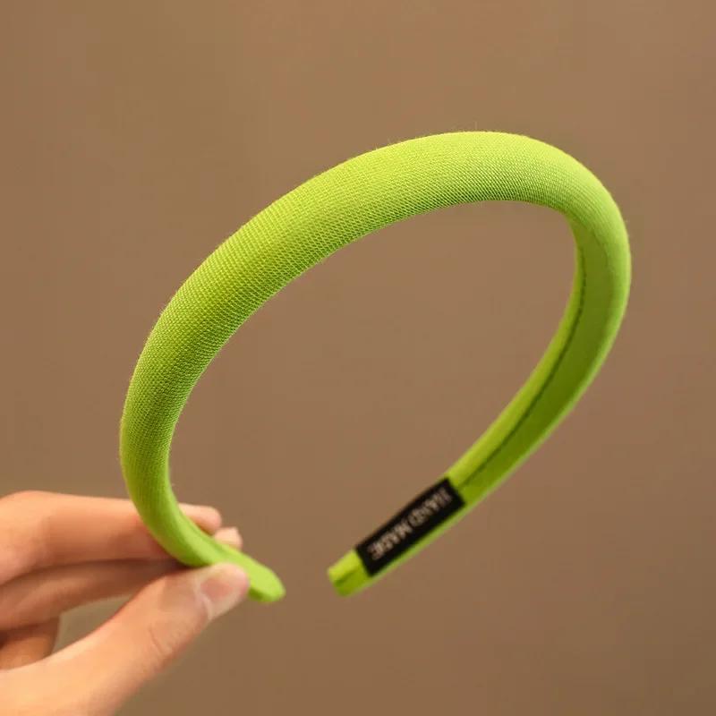 Colorful Matte Headdress Simple Basic Face-Washing Headband Temperament Hoop Wide Hairband Hair Bundle Kids Hair Accessories