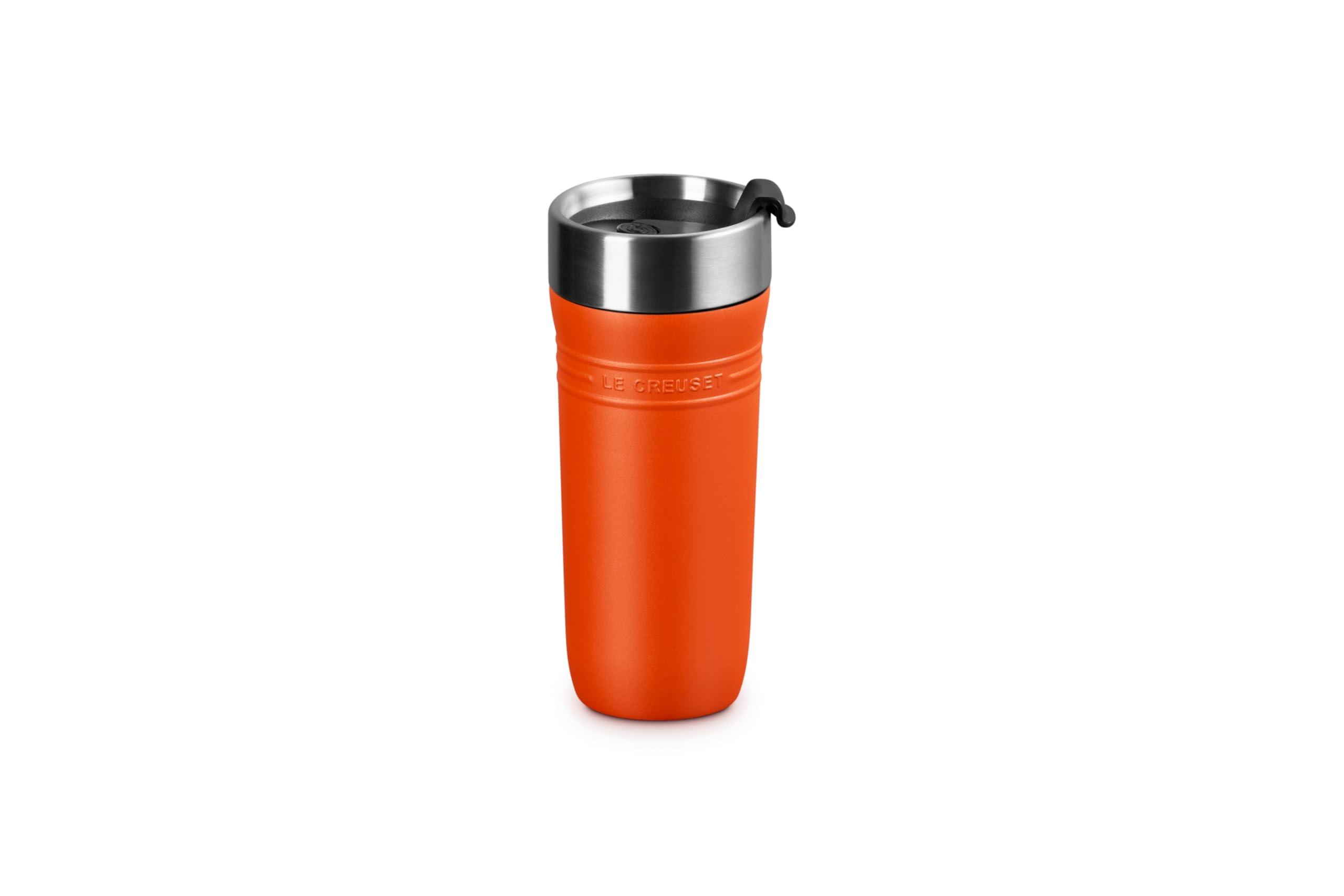 

Le Creuset Travel Tumbler Mug 350ml orange stainless steel vacuum insulated hot cold wide mouth easy to clean on the go convenient оранжевый