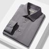 Langdeng Men's Business Casual Slim Fit Long Sleeve Shirt