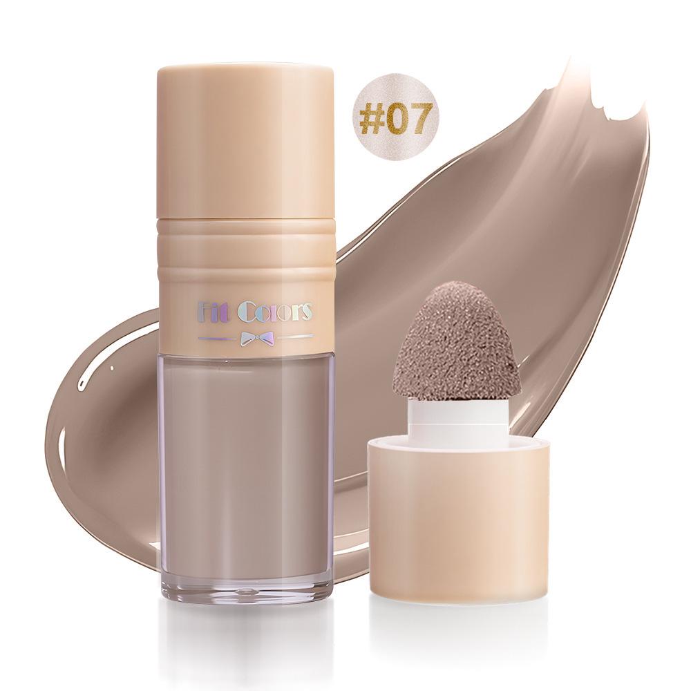 Fit Colors 3D Liquid Highlighter & Contour Blush - Matte & Pearlescent Multifunctional Makeup Brightener.