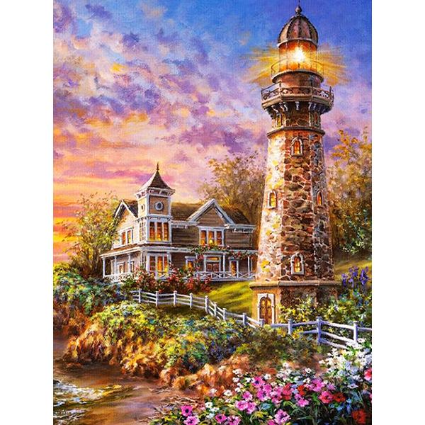 DIY Diamond Painting Lighthouse Cross Stitch Scenery Diamond Embroidery Seaside 5D New Arrival Mosaic Kits Home Decor