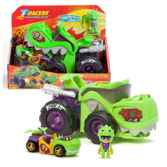 T-RACERS Vehicle Mega Wheels T-REX Action Figure MAGIC BOX
