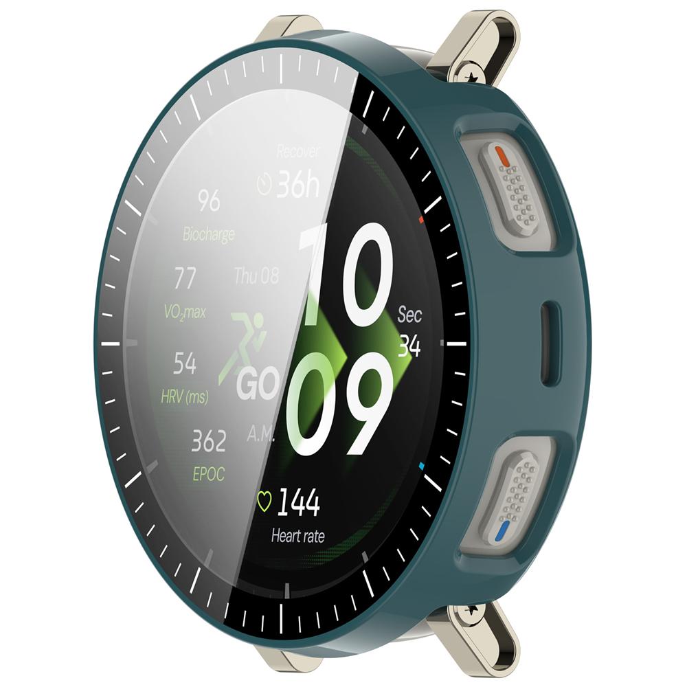PC+Tempered Protective Case Anti-Scratch Full Coverage Screen Protector Shockproof Cover Shell for Amazfit Active 3 Premium
