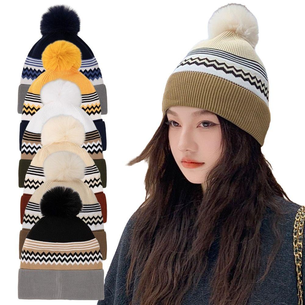 Warm Beanie Bonnet Wool Acrylic Hip Hop Cap Fashion Cold Cap  Gift