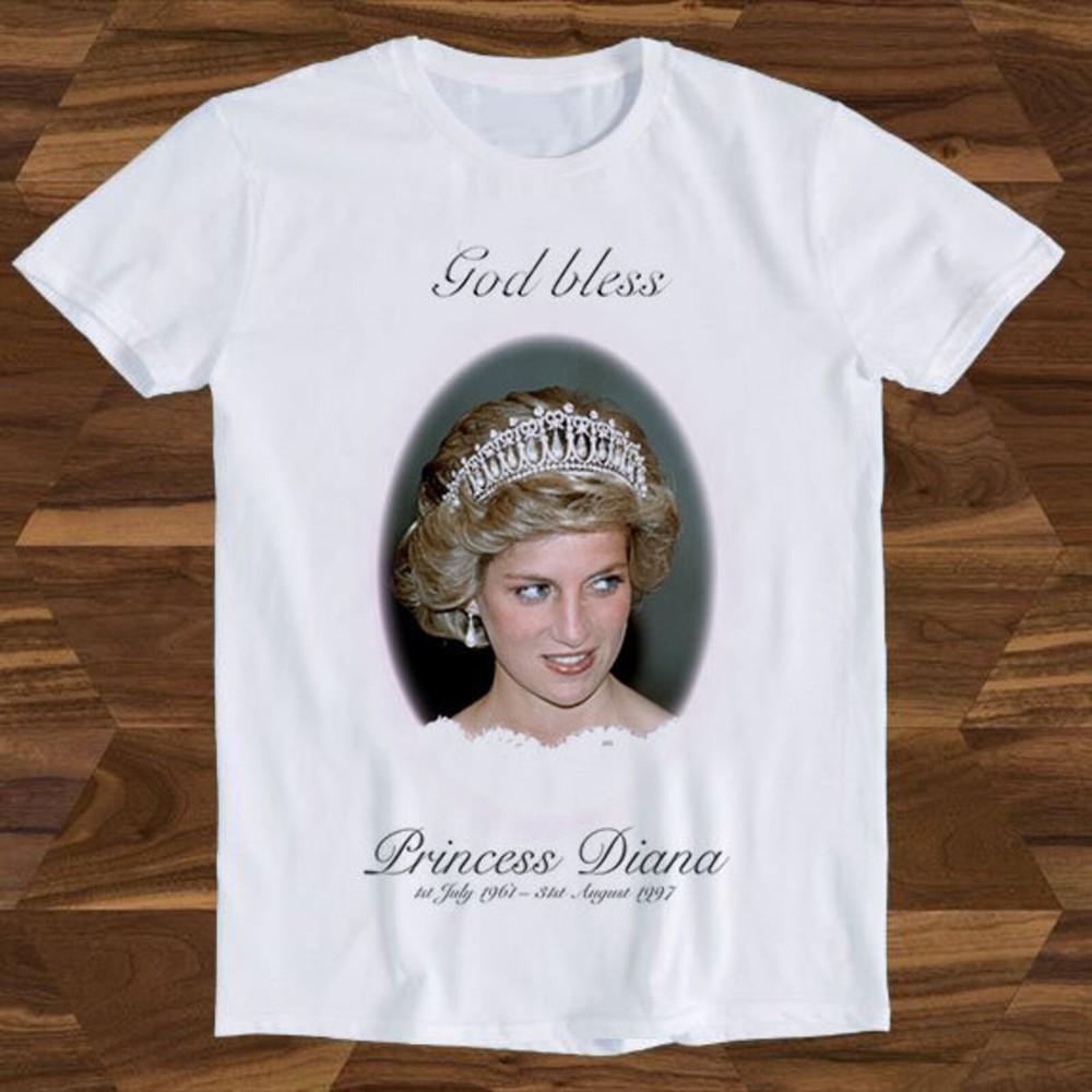 26 Да благословит Бог Принцессу Диану Подарок на память Мем Смешной Подарок Футболка Футболка T95 Унисекс Футболка XXXXL