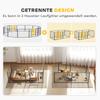 12 Panels Heavy Duty Puppy Playpen, for Small Dogs, Indoor and Outdoor Use - Silver