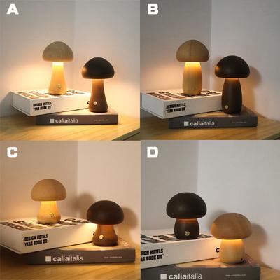 Lumină de noapte cu ciuperci Lumină caldă Atingere Dormitor Cap de pat Lumină de noapte pentru somn Lumină de atmosferă decorativă avansată cu LED