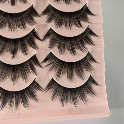 5 Paar Bühnen-Performance-Wimpern Natürlich Dick Künstlich Überkreuzt Feenhaar-Wimpern