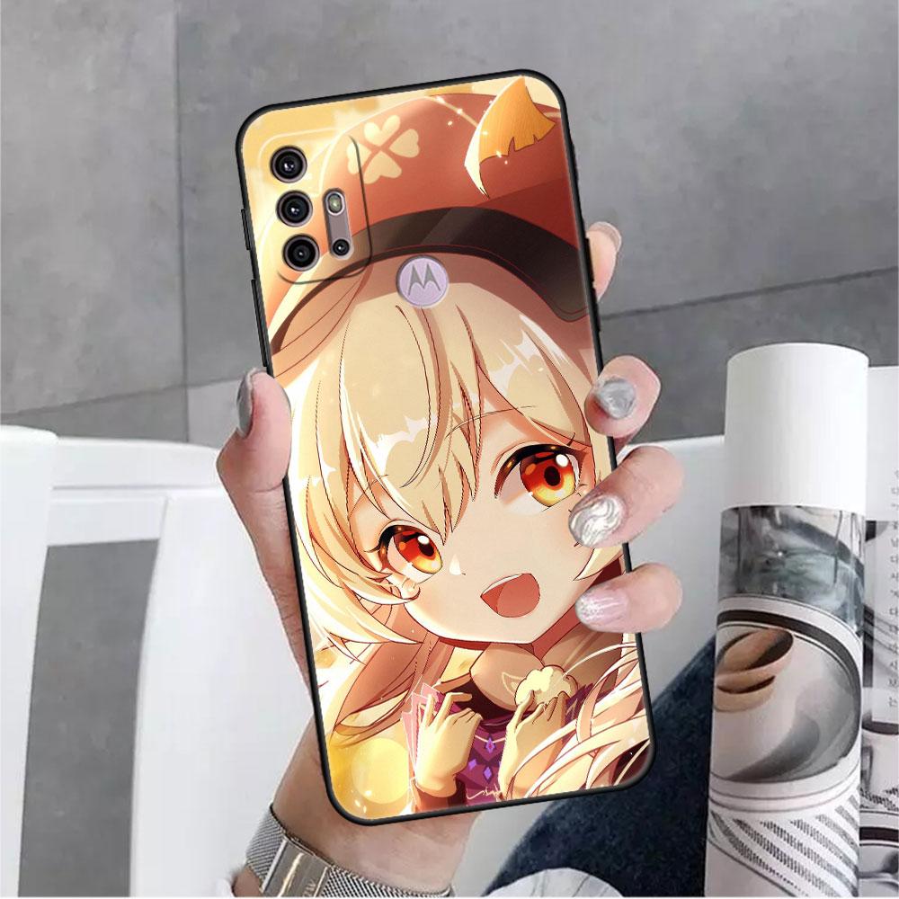 

Чехол для Motorola G60 G30 G22 Edge 20 Lite G31 One Fusion G9 G8 G60s G51 G71 G52 G200 G50 Мягкий чехол для телефона Genshin Impact Girl Moto One Hyper