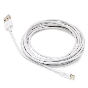 Masterstor 2m haute qualité grande épaisseur données charging cable for6plus, 6, 5 s, 5c, 5 pour ipad &amp; ipod (blanc)