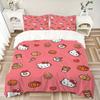 Hello Kitty Treats Print 3Pcs Bedding Setduvet Cover With 2 Bedropillowcase Home Birthday Gift