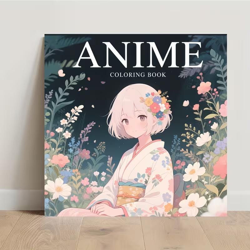 Международный блокнот для раскрашивания и рисования аниме