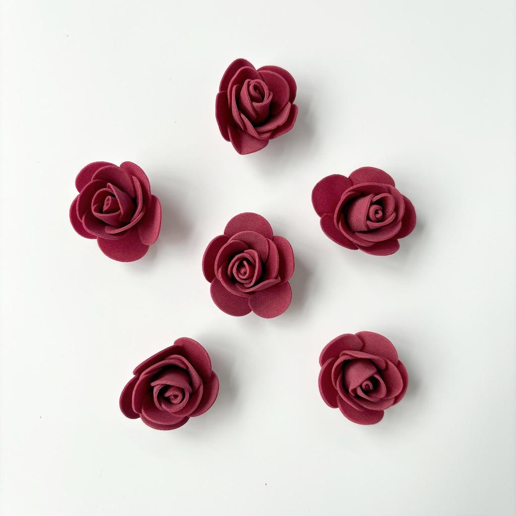 Trandafiri din spumă PE de 3,5 cm, 200 buc, Demontabili pentru Ursuleți din Spumă, Coroane și Decorațiuni