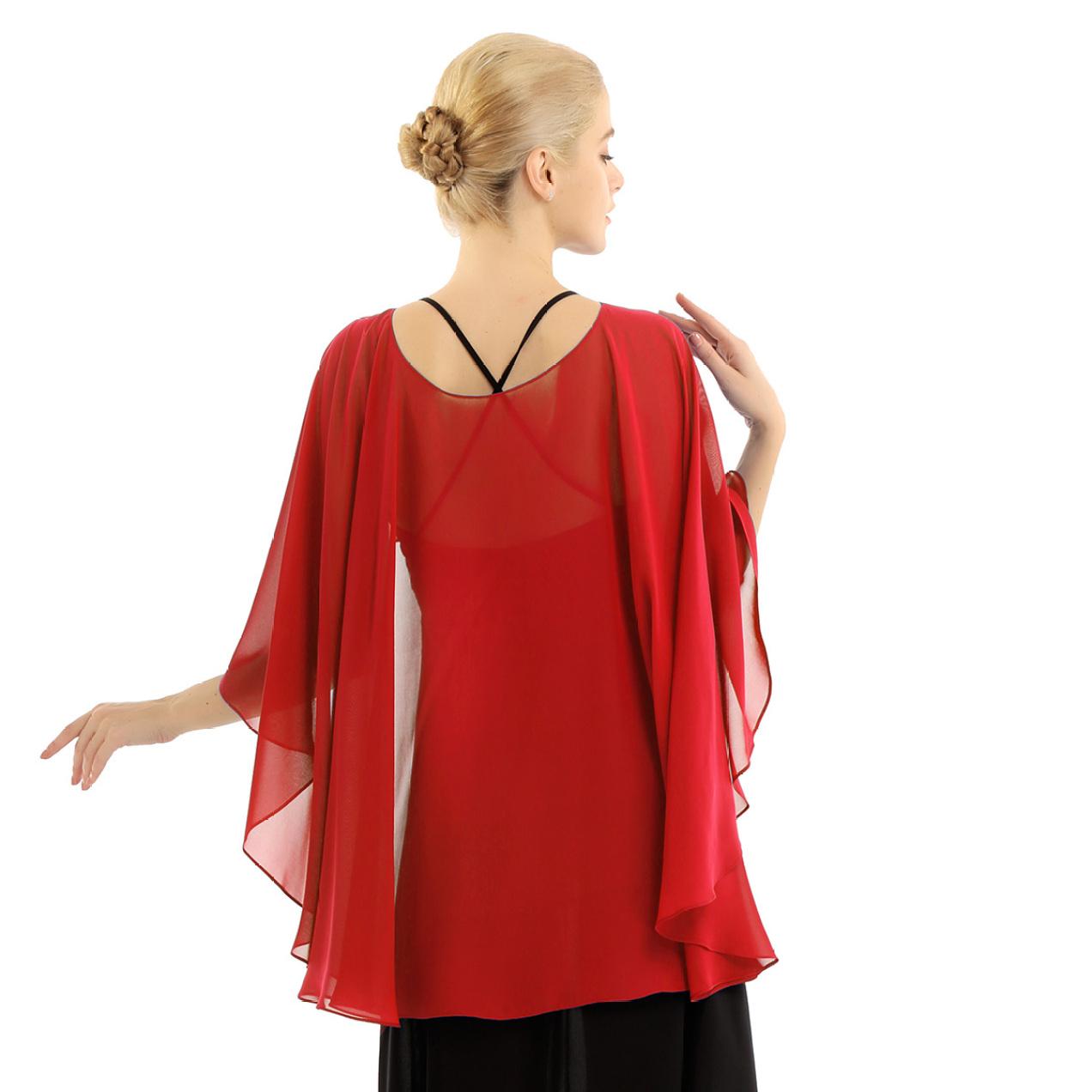 

Мягкие легкие шифоновые накидки, женская высокая низкая шаль, свадебная длинная шаль и накидки One Size красный