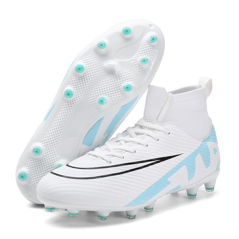 Large size 45 46 47 48 football shoes high top spikes grass sports training shoes