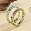 Enamel Floral Vintage Cloisonne Bangle Traditional Women's Hand Bracelet Flower Leaf Bangle  Girls