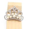 10Pcs Glamorous Crystal Pearl Crown Rhinestone Clothing Sewing Accessories  Bag