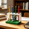 Eco-friendly Pen Holder Printed Sports And Figure Player Soccer Goal Holder 3D Utility Knife Theme Pencil 4 Hole Desktop
