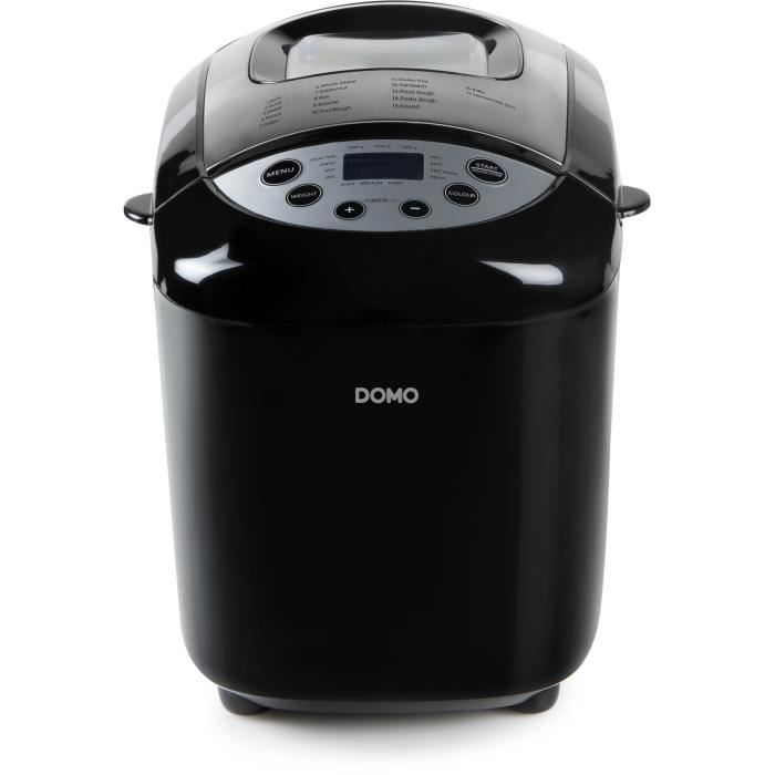 Machine à pain automatique XL - DOMO - B3977 - 850 W - 17 programmes - Ecran LCD