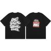 Difference Market Currency ASSC CLUB Hiroshi Fujiwara Lightning Series Printed Men's and Women's Loose Casual Short Sleeve T-Shirt