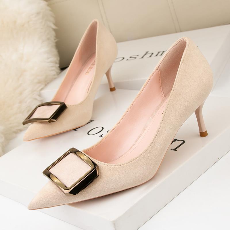 Fashion Autumn Women Classic Shoes High Heel Pumps Fashion 2025 Ladies Pointed Toe Wedding Dress Shoes Female Thin Heels Zapatos Mujer