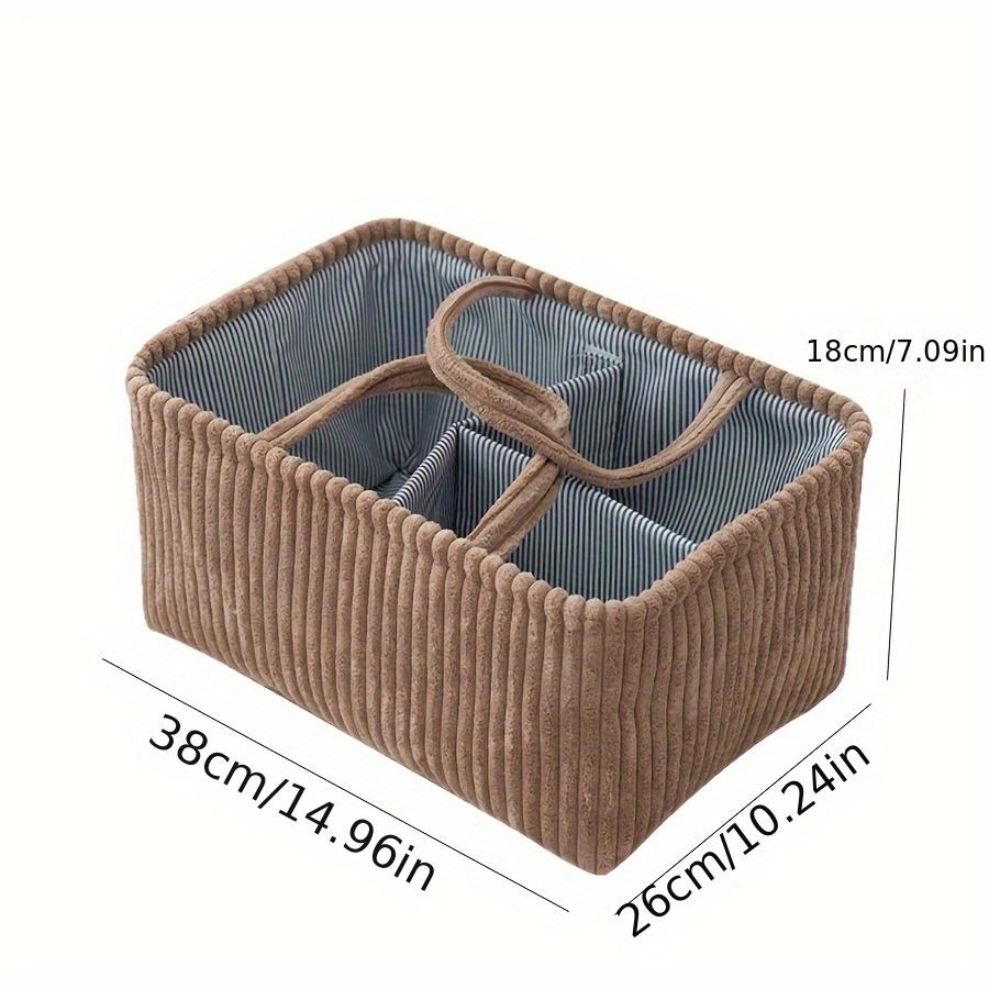 1-piece Multi-functional Storage Basket, Mother's Bag, Diaper Storage Basket, Compartmentalized Storage for Mother