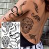 Cross Henna Art Temporary Tattoo Sticker for Arm and Neck
