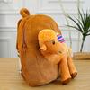 Stuffed Animal Little Raccoon Plush Backpack Plush Cartoon Doll Bag Cute Camel Plush Bag  Girls
