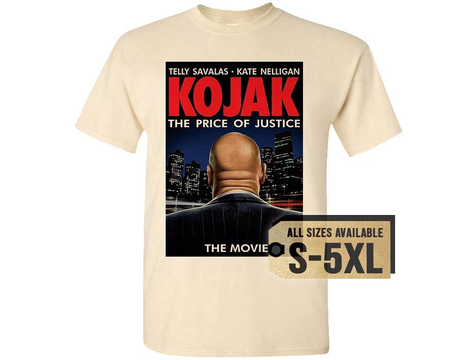 

KOJAK TV Series 1973 V12 T SHIRT Tee Natural cotton White Retro Sizes S to 5XL 4XL