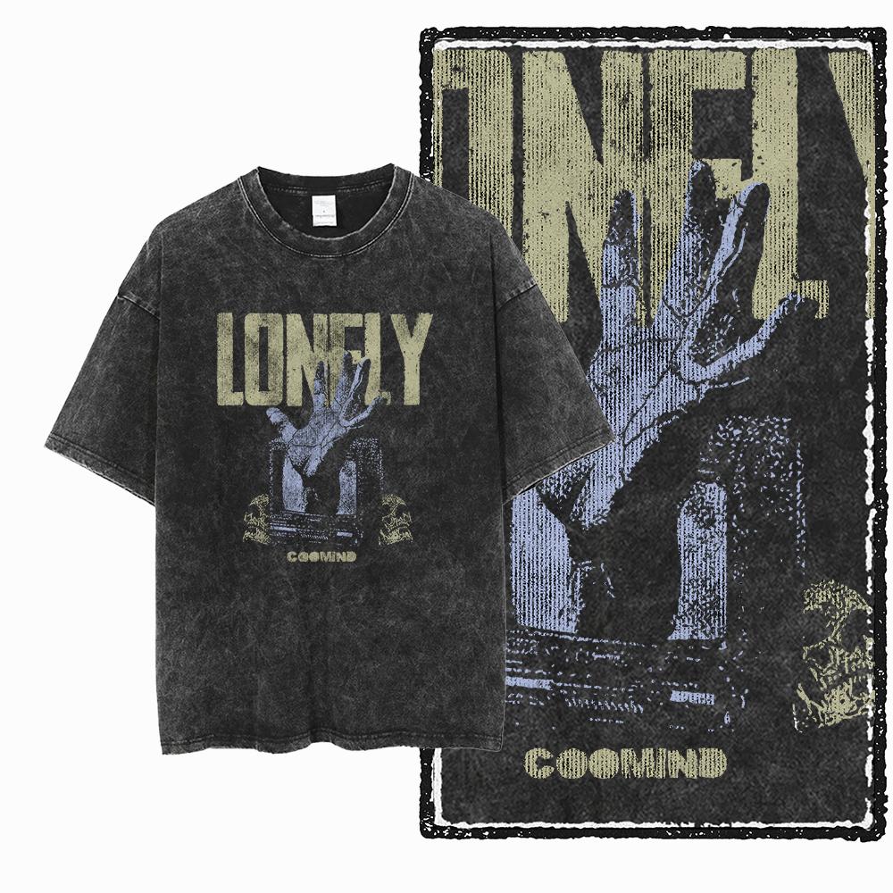 U6 100% Baumwolle Übergröße Acid Washed Cooler Streetwear Print Unisex T-Shirt Vintage Cool Vintage Herren T-Shirt Cooles T-Shirt für Herren