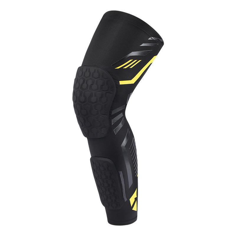 Long Leg Professional Protection Non-Skid Knee Compression Sleeve Protector Cycling Basketball Polyester Knee Sleeves Brace