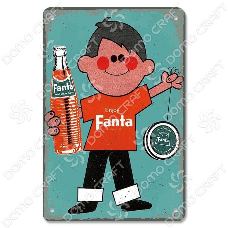 Retro Japanese Drinks and Foods Poster Tin Signs Beer Orange Juice Soda Metal Plates Wall Decor for Bar Pub Cafe Kitchen Home