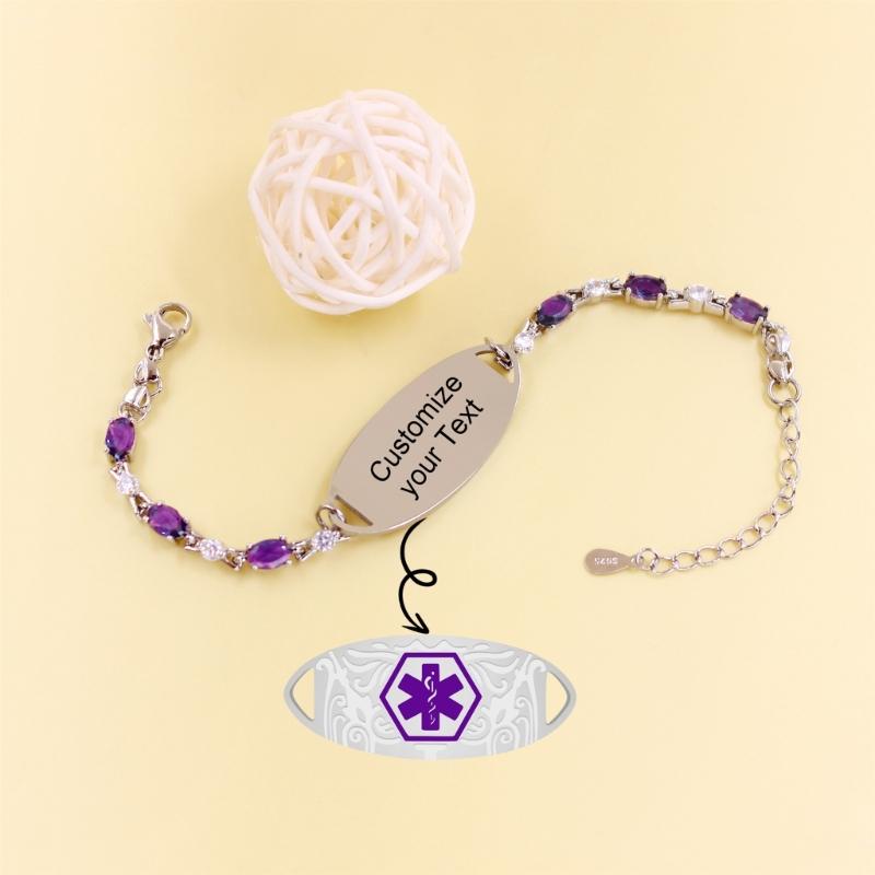 Stilvolles und Stabiles Verstellbares Symbolarmband Gefertigt aus Kupfer mit Zirkon für Gesundheitssicherheit