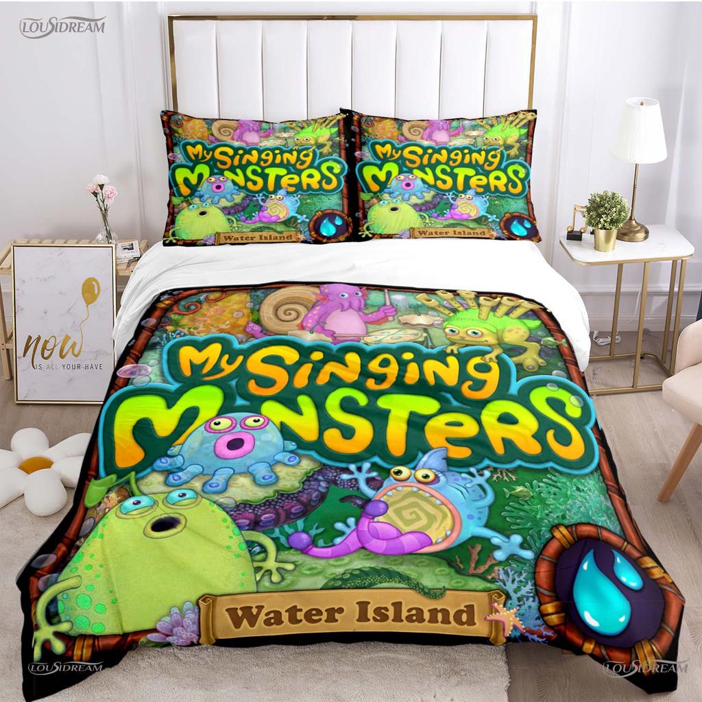 Comforter Funny My Singing Monster All Season Comforter Bedding Sets Soft And S Single/Double/Queen/King