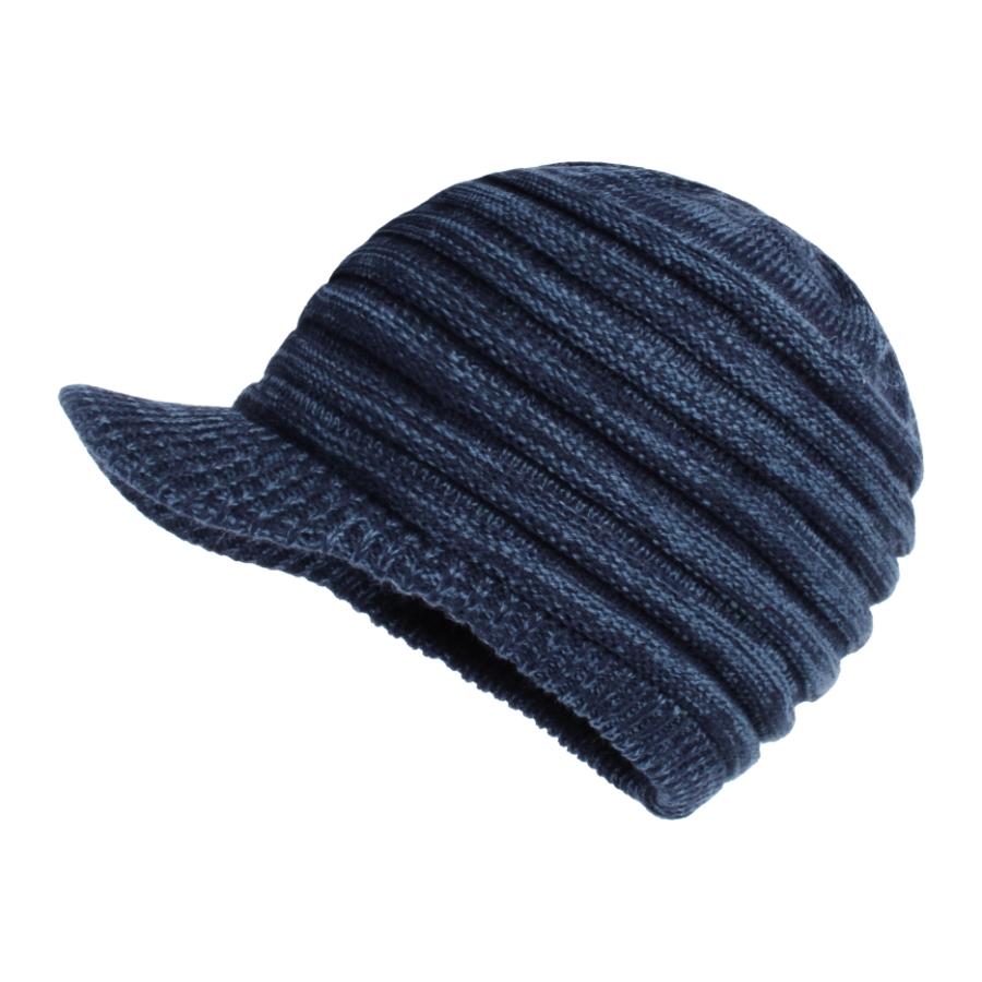 Unisex Wintermützen mit Schirm Warme Skimütze Stilvolle Strickmütze für Damen und Herren
