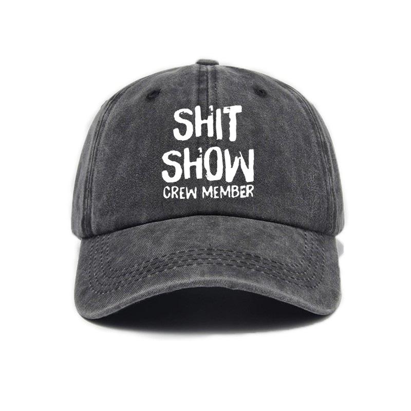 Trendy Versatile Hip Hop Letter Printing Washed Old Soft Top Sunshade Baseball Cap Unisex Baseball Cap