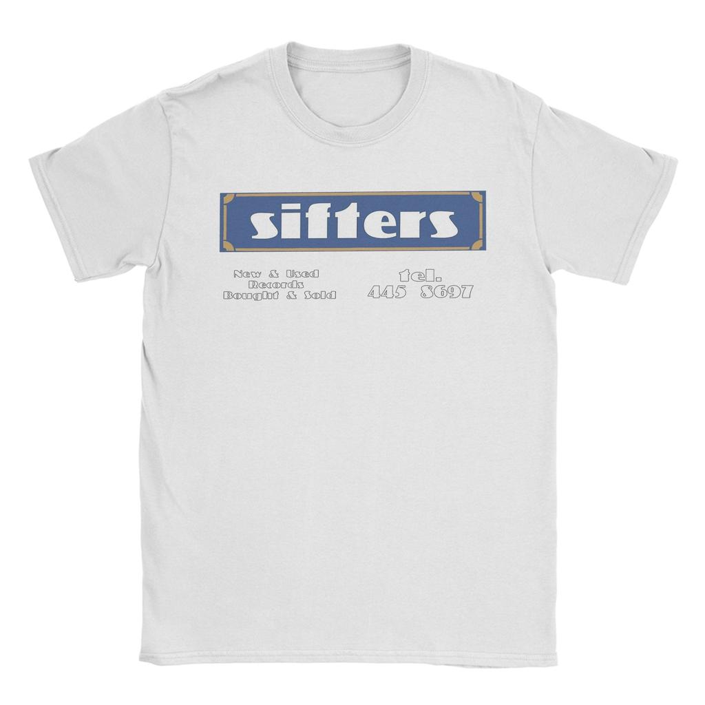 Herr T-shirts Sifters Records Vardaglig Bomull T-shirt Kortärmad T-shirt Rund Hals Kläder Grafisk