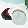 A Women's Beret Knitted Woolen Hat with Autumn and Winter Thick Ear Protection Wool Hat and Shiny Diamond Decoration