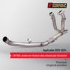 CRF1100L Titanium Alloy Exhaust System with Integrated Front, Middle, and Rear Pipes