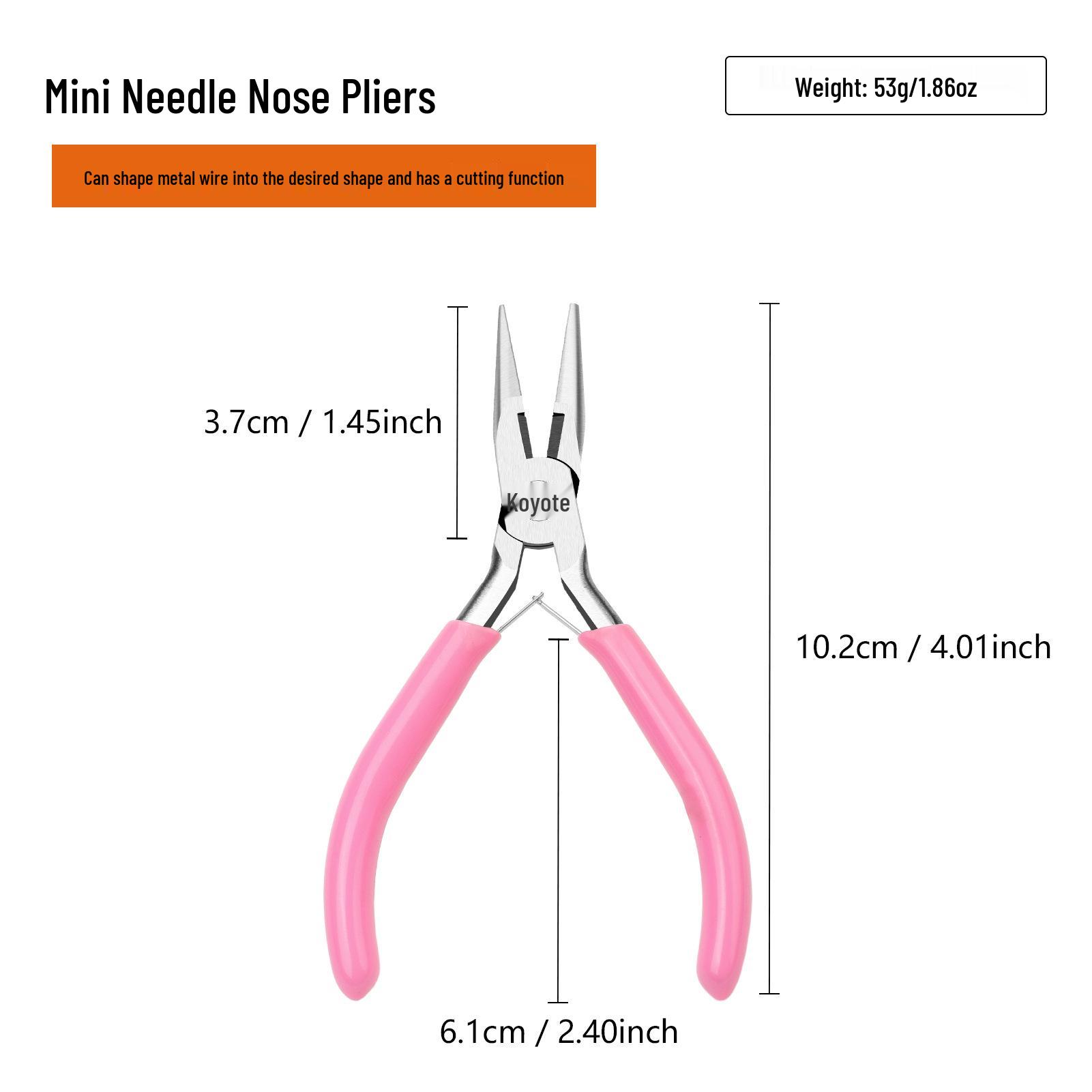 Handmade Gold & Silver Jewelry DIY Multi-functional Pliers: Needle-Nose, Diagonal, Round-Nose Household Tool