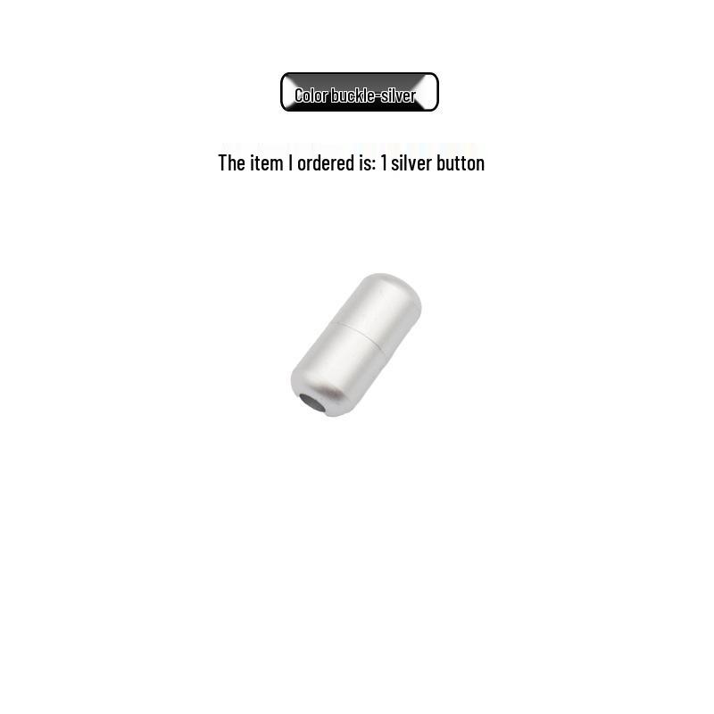Colorful Aluminum Capsule Buckles for No-Tie Shoelaces
