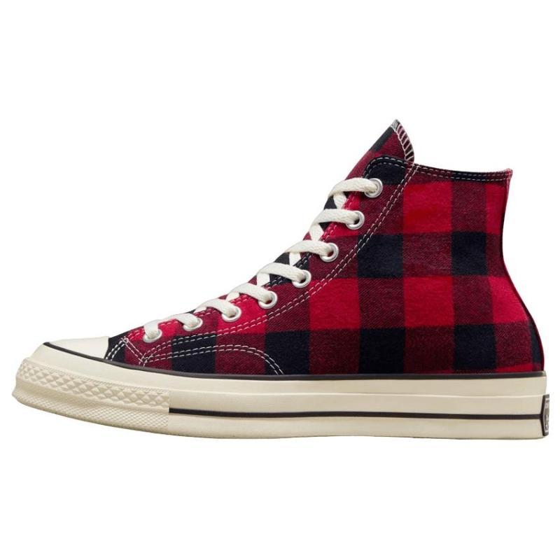 

Beyond Retro x Converse Chuck 70 Upcycled Comfortable Casual Abrasion Resistant High Top Espadrilles Unisex Red & Black 44.5 красный черный