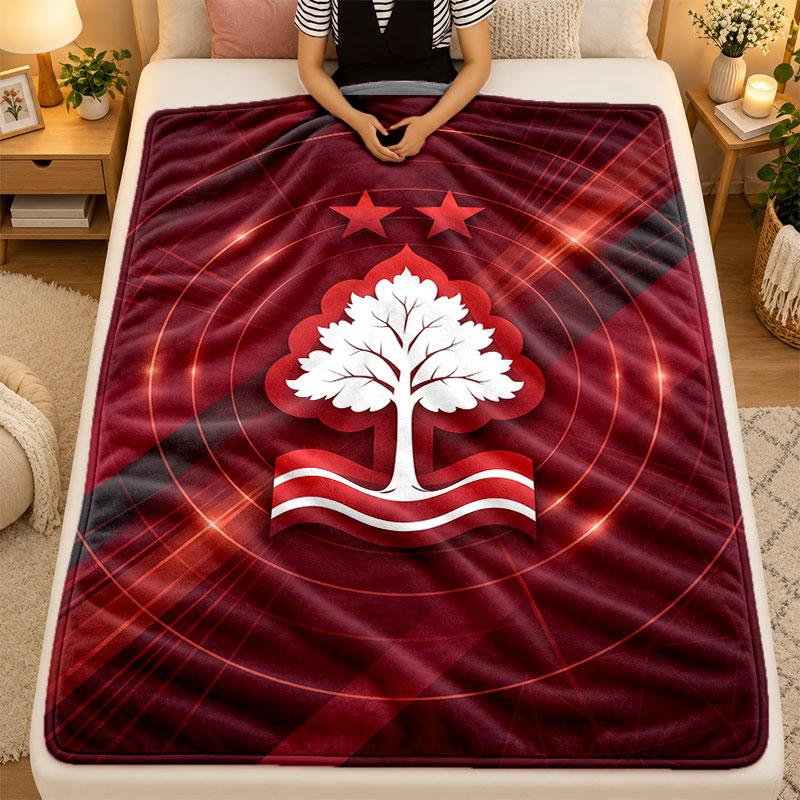 Flannel BlanketNottingham Forest Warm Soft Throw Blanket for Indoor Sofa Bed Living Room Use