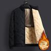 Cotton Jacket Men's Thick, Plus Size Men's Mid To Long, Down Cotton Jacket with Added Fleece and Increased Thickness for Warmth