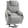 Power Lift Recliner Chair with Pocket Spring, Electric Lift Chair with Wide Backrest, Light Grey