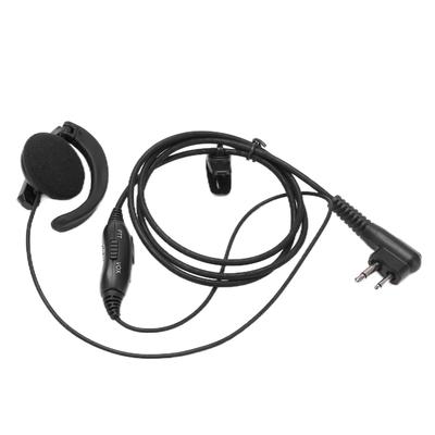 Walkie-Talkie-Headset-Intercom 2-Wege-Funkgerät Schwarze Ohrhörer Universelles Audioempfangssystem