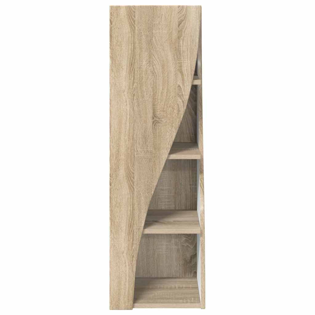 Corner Cabinet Sonoma Oak Finish 32 X 32 X 102 Cm Particleboard