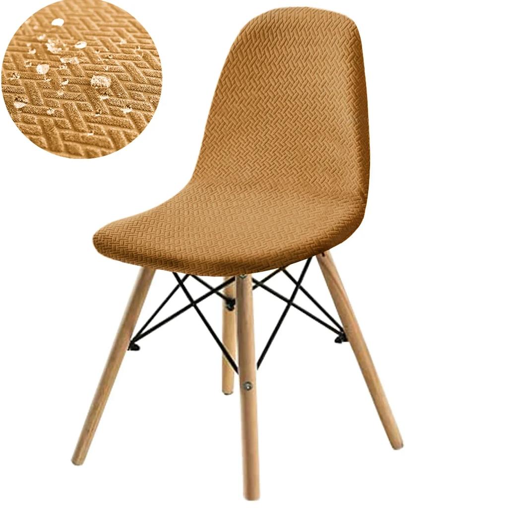 Gestrickter Hockerbezug Köper T-förmig Wasserdichte Schale Stuhlbezug Elastisch Rutschfest Einfarbig Zuhause Speziell geformter Stuhlbezug