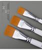 3-Piece Short Handle Nylon Art Brush Set for Watercolor and Acrylic Painting