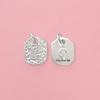 S999 Sterling Silver Wealth Attraction Pendant Charm for DIY Bracelet and Necklace